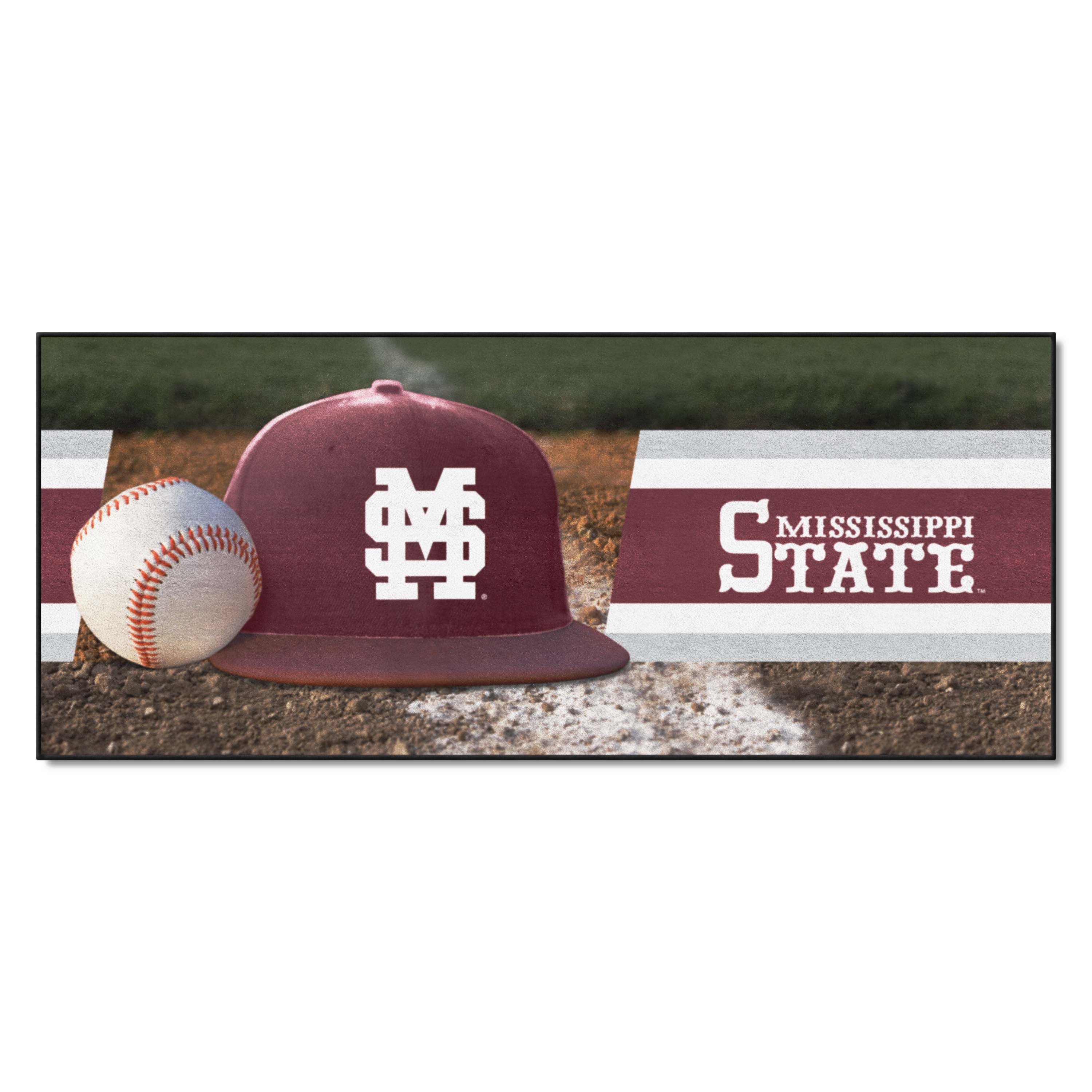 Mississippi State Bulldogs Baseball Runner Rug - 30in. x 72in.