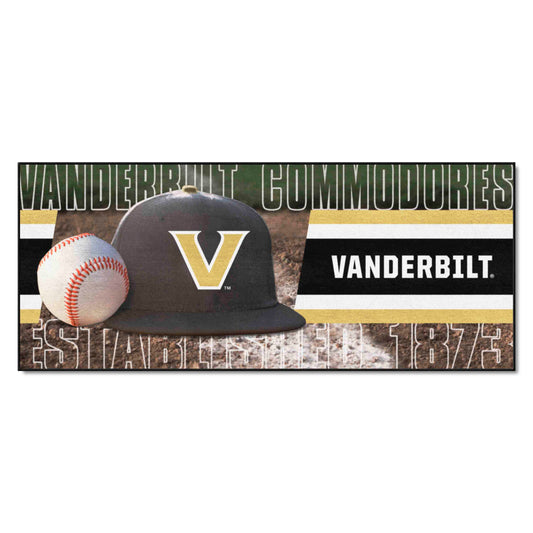 Vanderbilt Commodores Baseball Runner Rug - 30in. x 72in.