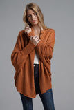 Open Front Batwing Sleeve Cardigan