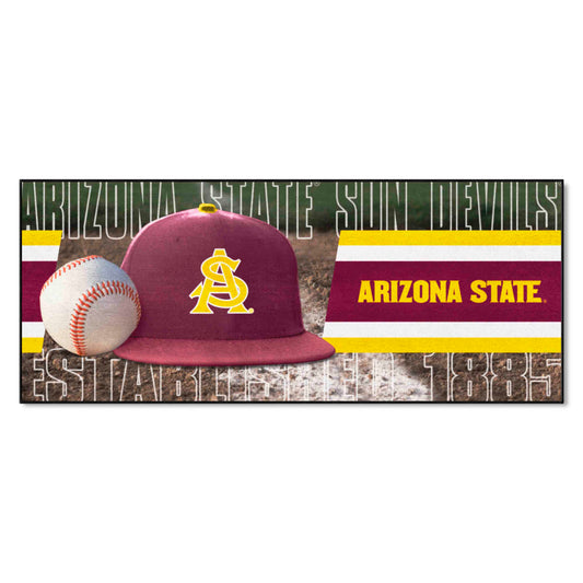 Arizona State Sun Devils Baseball Runner Rug - 30in. x 72in.