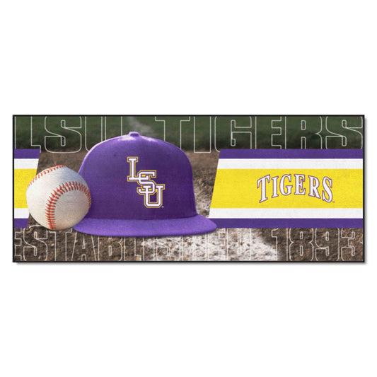 LSU Tigers Baseball Runner Rug - 30in. x 72in.