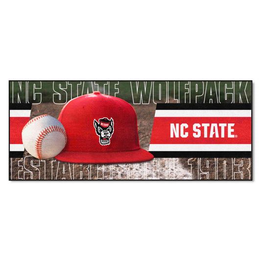 NC State Wolfpack Baseball Runner Rug - 30in. x 72in. - NC State