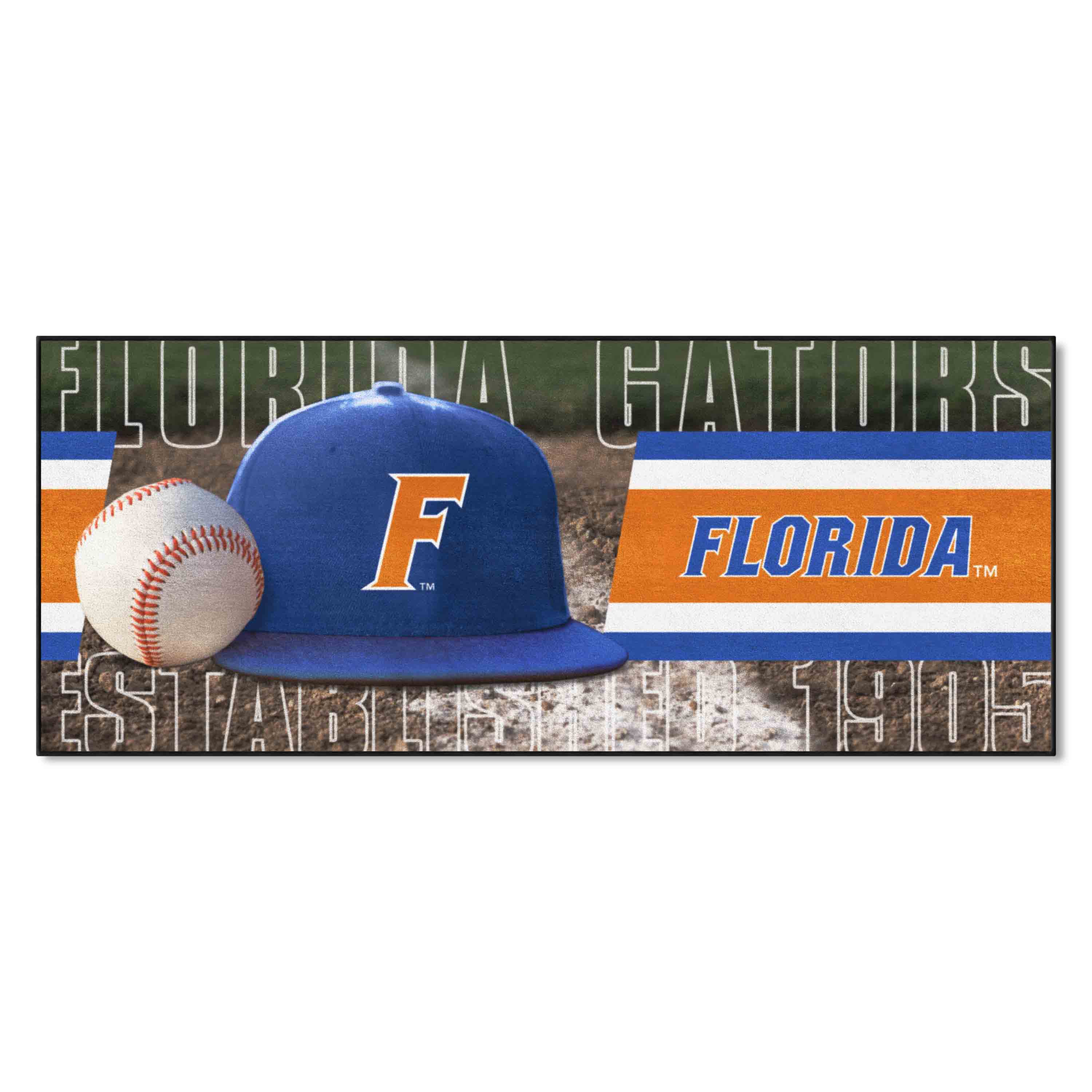 Florida Gators Baseball Runner Rug - 30in. x 72in.