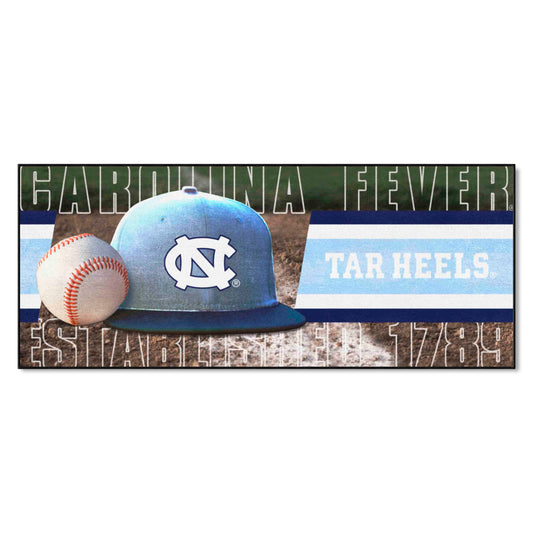 North Carolina Tar Heels Baseball Runner Rug - 30in. x 72in. - North Carolina