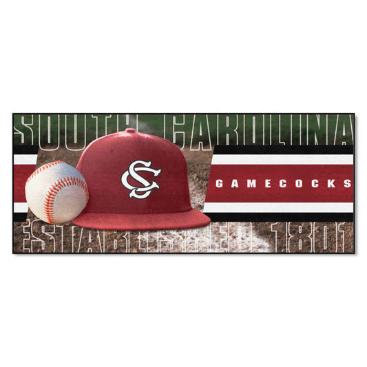 South Carolina Gamecocks Baseball Runner Rug - 30in. x 72in.