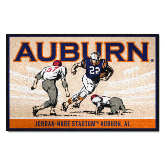 Auburn Tigers Starter Mat Accent Rug - 19in. x 30in. Ticket Stub Starter Mat - Auburn