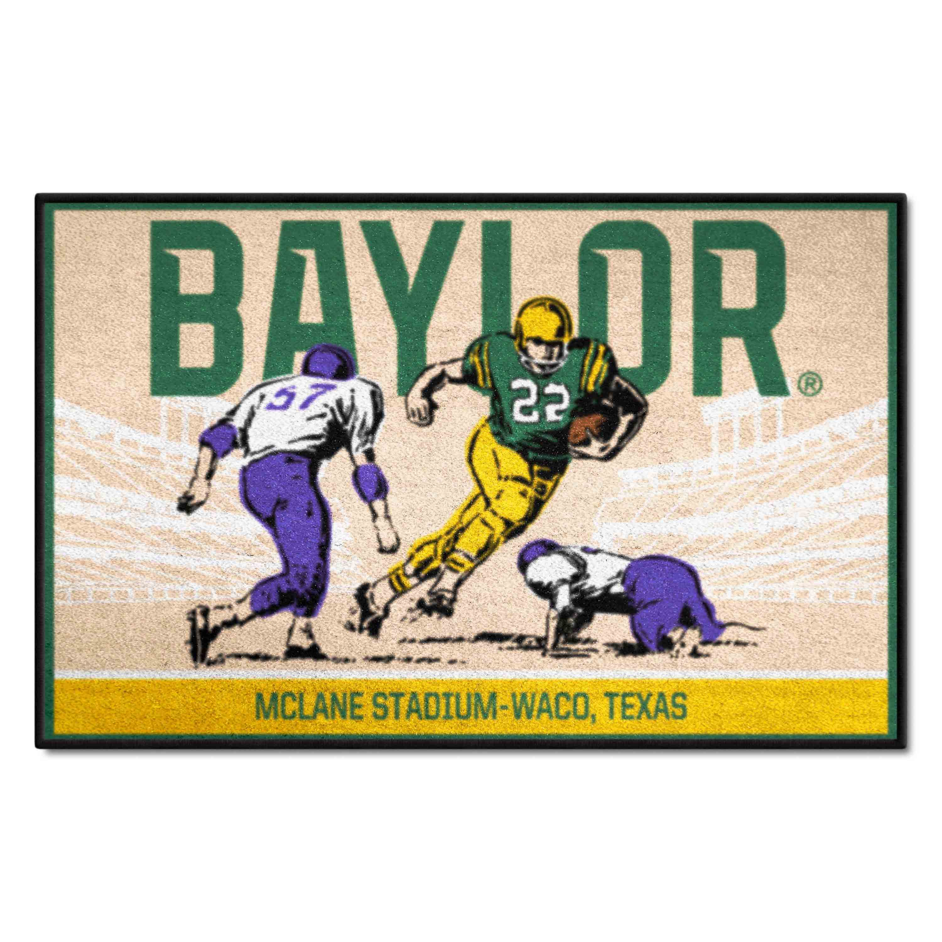 Baylor Bears Starter Mat Accent Rug - 19in. x 30in. Ticket Stub Starter Mat