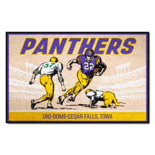 Northern Iowa Panthers Starter Mat Accent Rug - 19in. x 30in. Ticket Stub Starter Mat