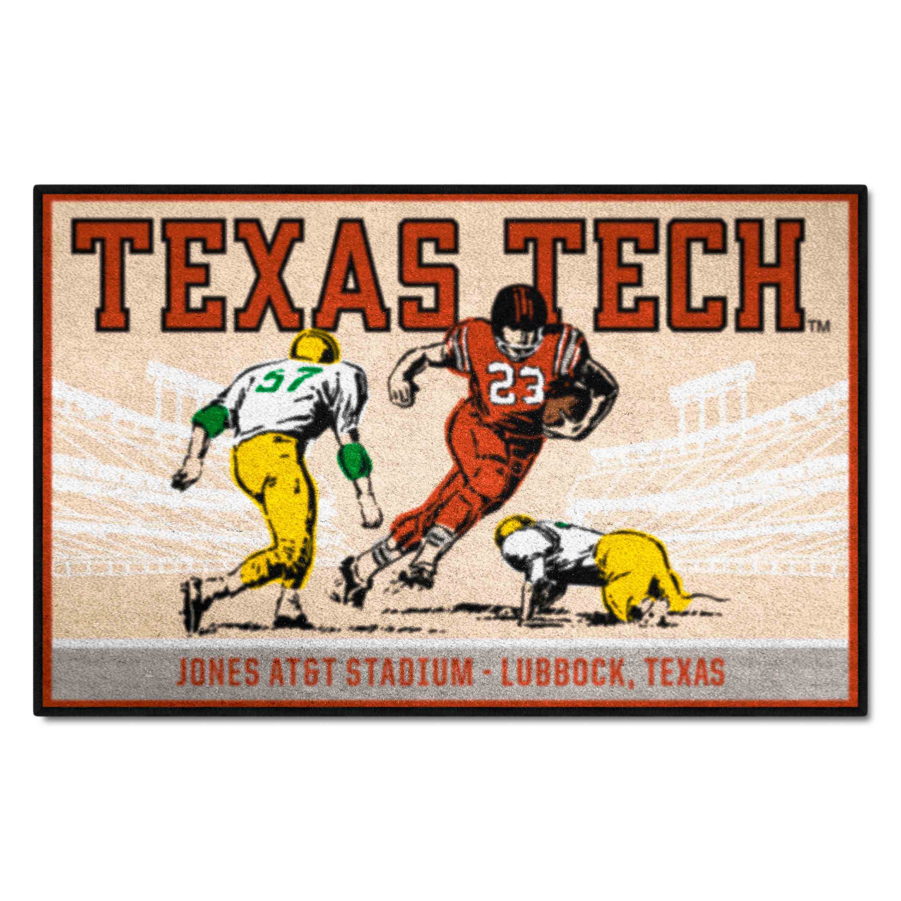 Texas Tech Red Raiders Starter Mat Accent Rug - 19in. x 30in. Ticket Stub Starter Mat