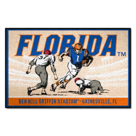 Florida Gators Starter Mat Accent Rug - 19in. x 30in. Ticket Stub Starter Mat