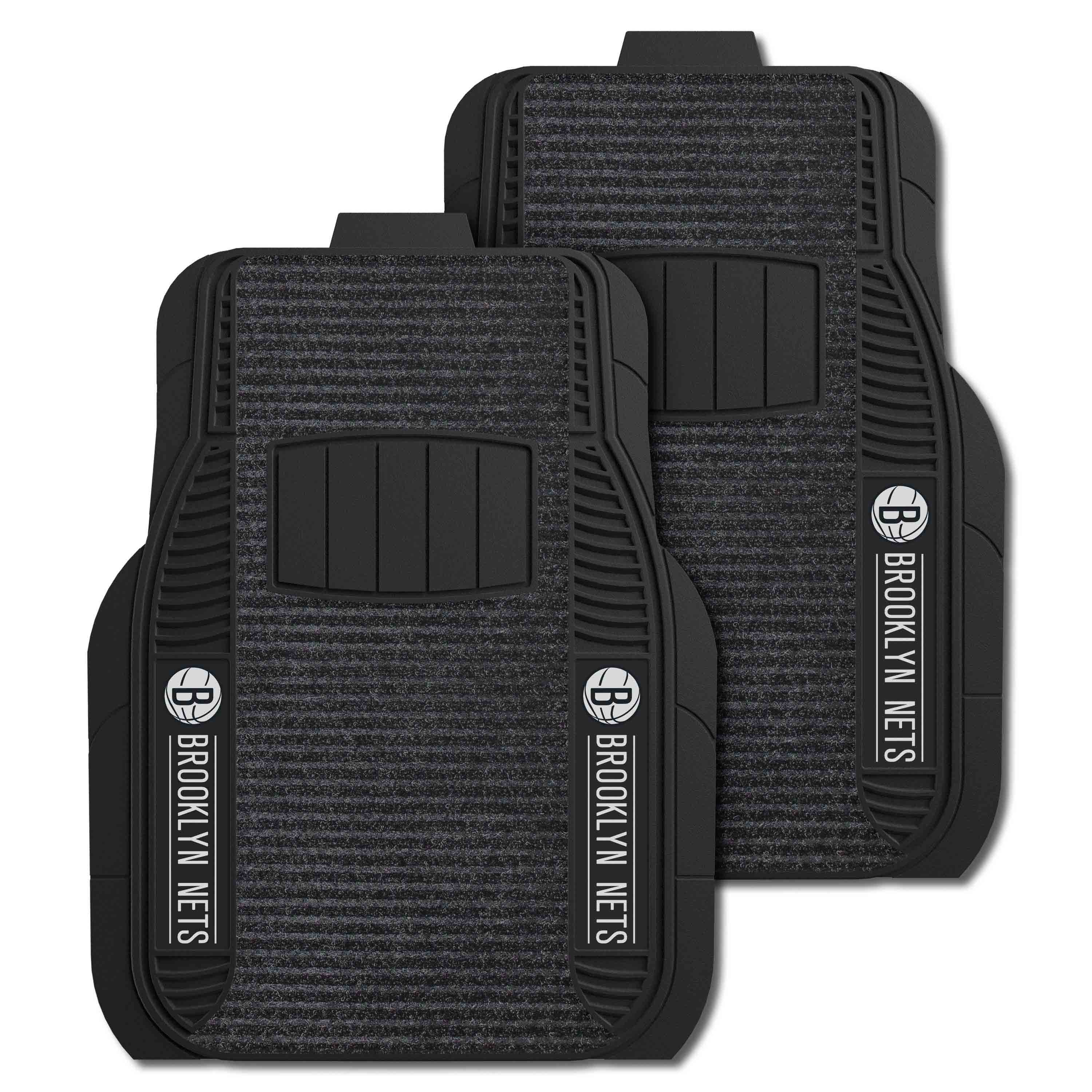 Brooklyn Nets 2 Piece Deluxe Car Mat Set - Brooklyn Nets