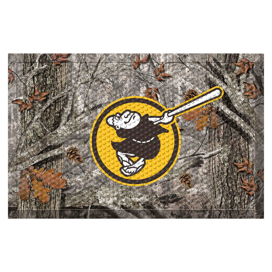 San Diego Padres Rubber Scraper Door Mat Camo, Friar Logo