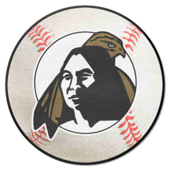 UNC Pembroke Braves Baseball Rug - 27in. Diameter