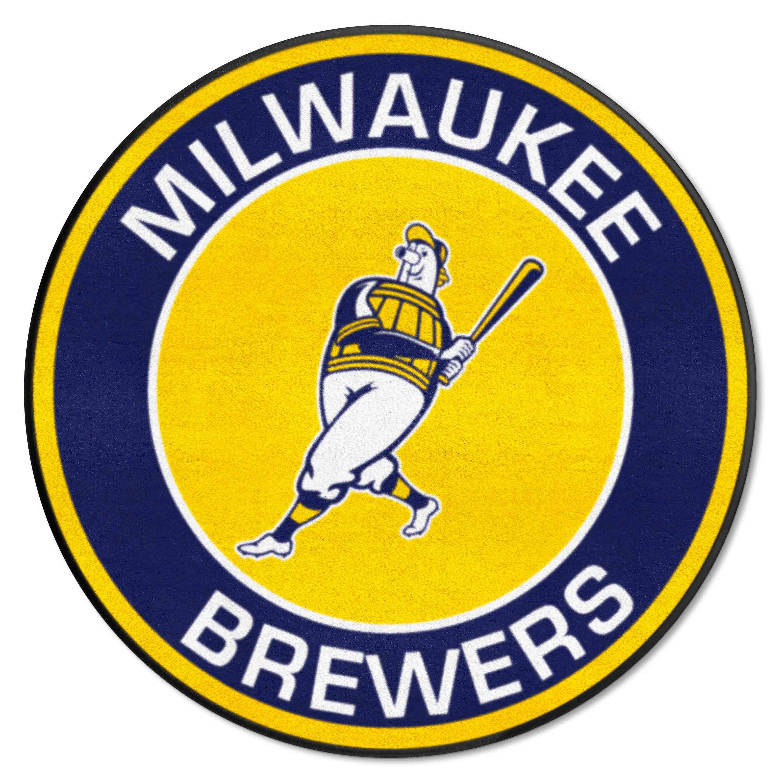 Milwaukee Brewers Roundel Rug - 27in. Diameter