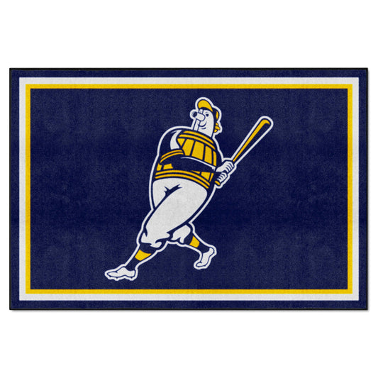 Milwaukee Brewers 5ft. x 8 ft. Plush Area Rug