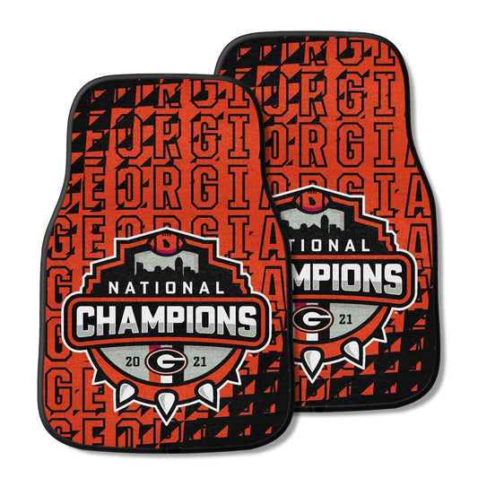 Georgia 2022-23 National Champions 2-pc Carpet Car Mat Set