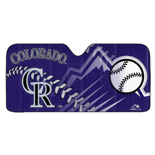 Colorado Rockies Windshield Sun Shade - Colorado Rockies