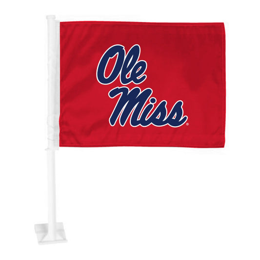 Ole Miss Rebels Car Flag Large 1pc 11" x 14"