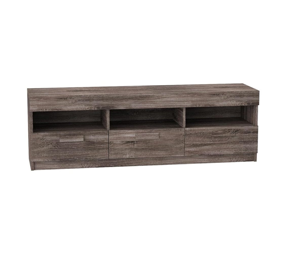 59" Brown Open Shelving TV Stand - Homeroots