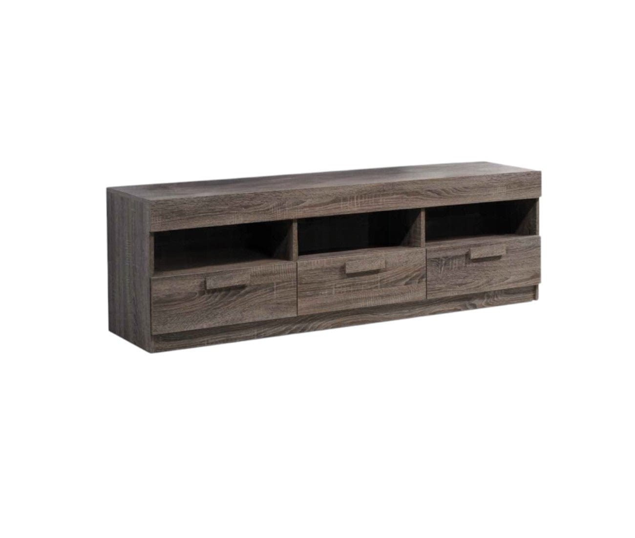 59" Brown Open Shelving TV Stand - Homeroots