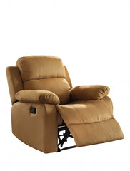 36" Brown Microfiber Recliner