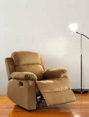 36" Brown Microfiber Recliner