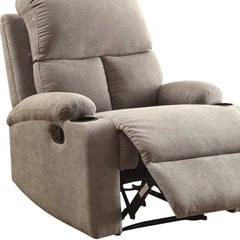 32" Gray Linen Recliner