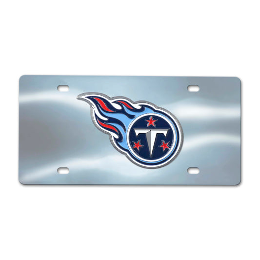 Tennessee Titans 3D Stainless Steel License Plate - Tennessee Titans