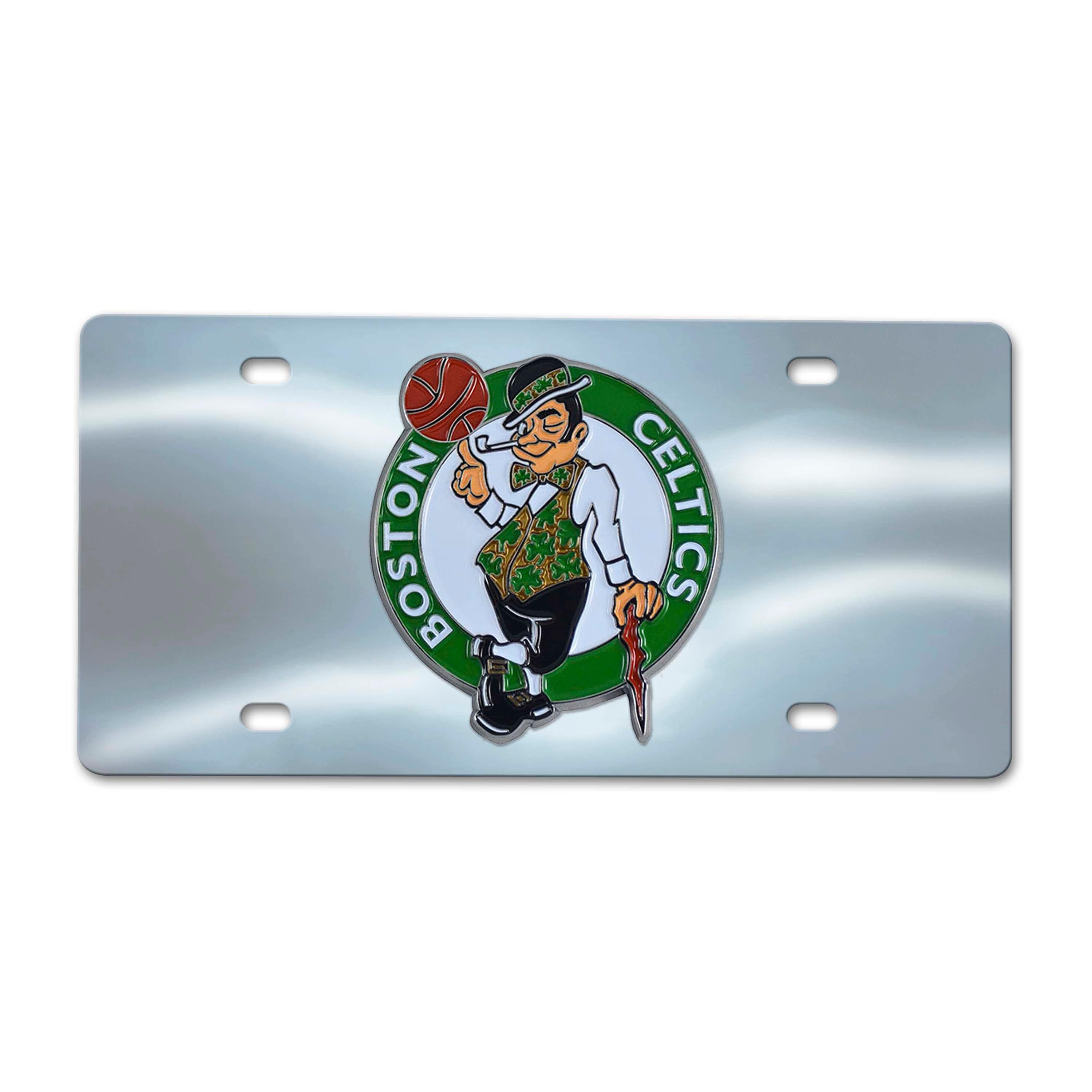 Boston Celtics 3D Stainless Steel License Plate - Boston Celtics