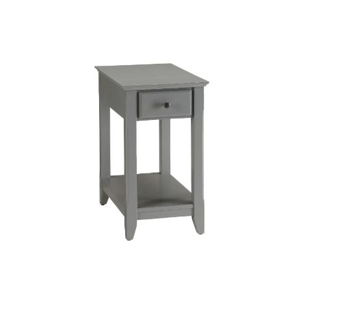 23" Gray Solid and Manufactured Wood End Table - Homeroots