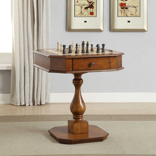 28" X 28" X 31" Cherry Mdf Game Table - Homeroots