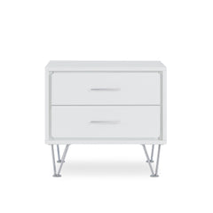 20" White Nightstand With Manufactured Wood Top