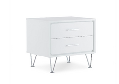 20" White Nightstand With Manufactured Wood Top