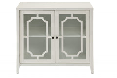 34" X 15.4" X 30" White Mdf Cabinet