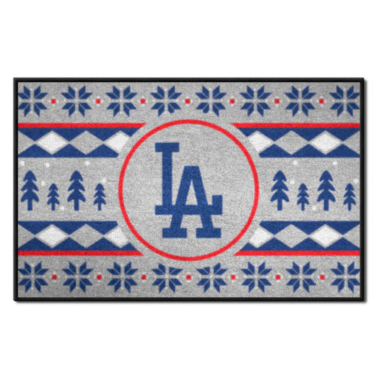 Los Angeles Dodgers Holiday Sweater Starter Mat Accent Rug - 19in. x 30in.