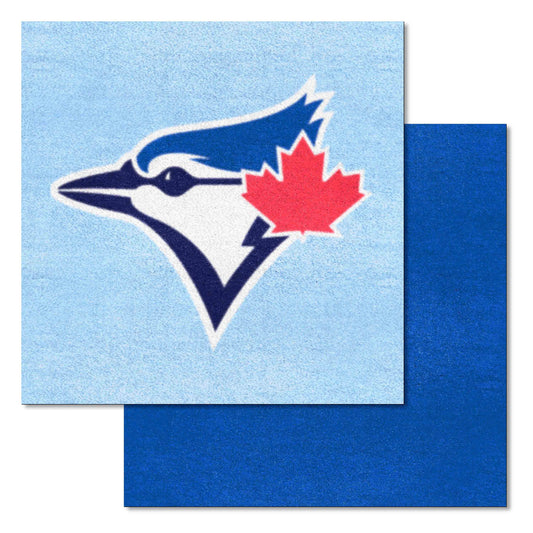 Toronto Blue Jays Light Blue & Navy Team Carpet Tiles - 45 Sq Ft. - Toronto Blue Jays