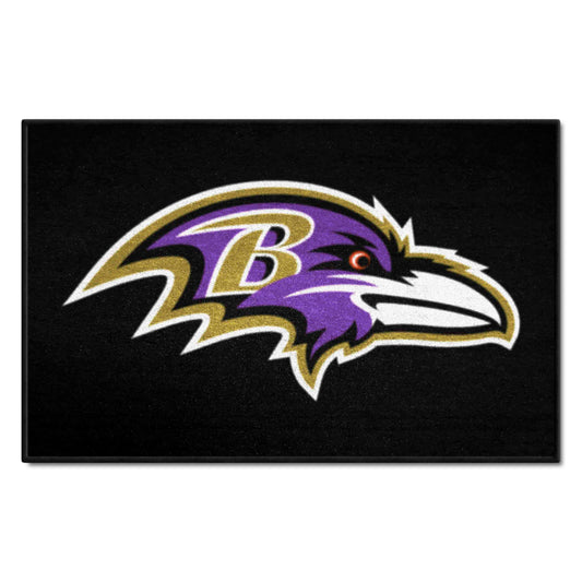 Baltimore Ravens Starter Mat Accent Rug - 19in. x 30in. - Baltimore Ravens