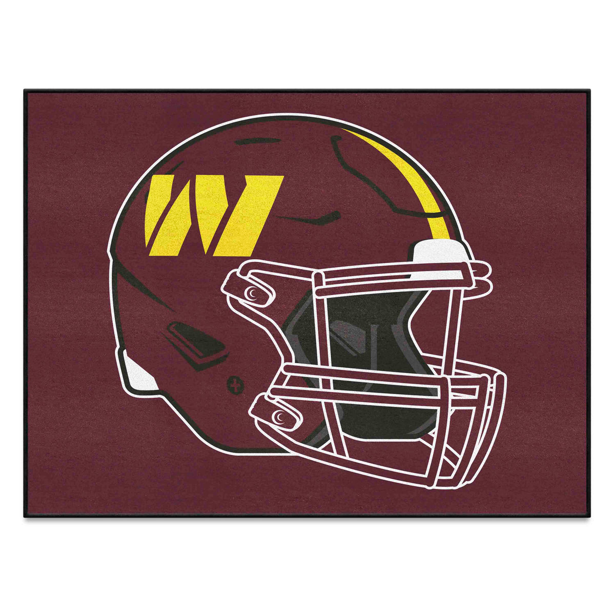 Washington Commanders All-Star Rug - 34 in. x 42.5 in., Helmet Logo