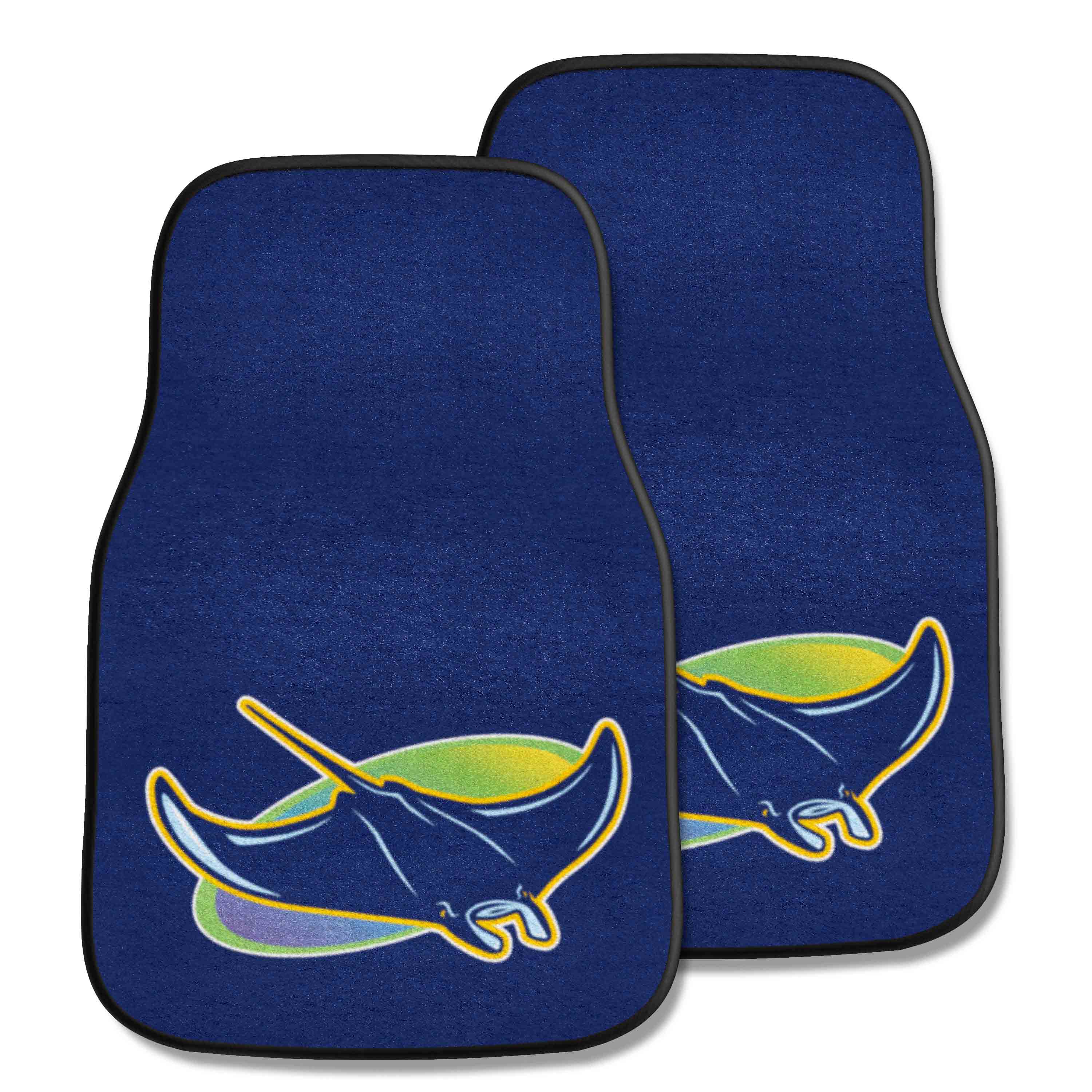 Tampa Bay Rays Front Carpet Car Mat Set - 2 Pieces