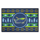 Tampa Bay Rays Holiday Sweater Starter Mat Accent Rug - 19in. x 30in.