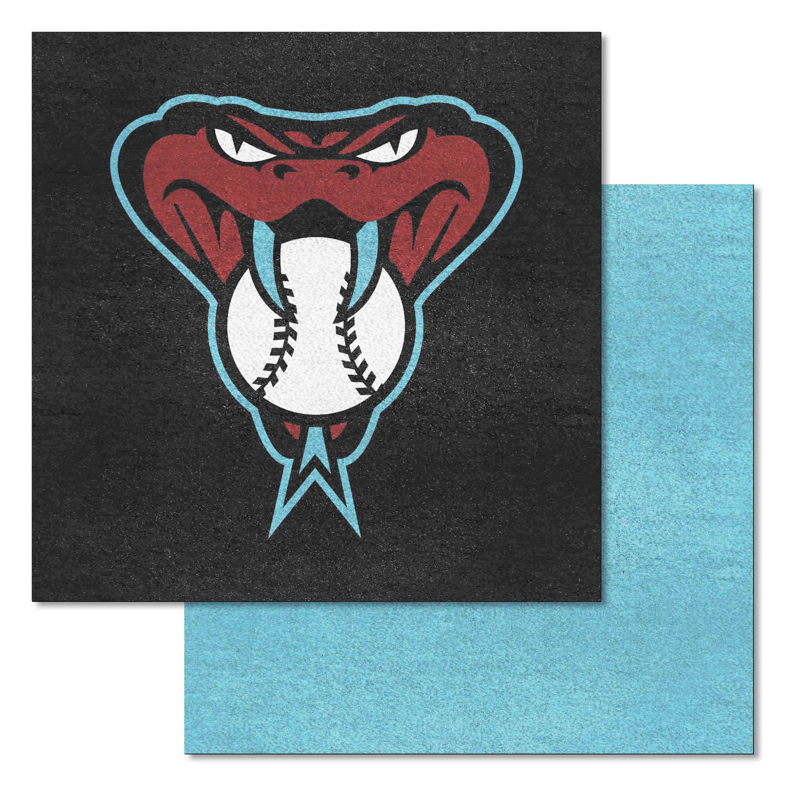 Arizona Diamondbacks Blue & Black Alternate Team Carpet Tiles - 45 Sq Ft.