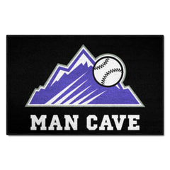 Colorado Rockies Man Cave Starter Mat Accent Rug - 19in. x 30in. - Colorado Rockies