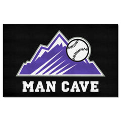 Colorado Rockies Man Cave Ulti-Mat Rug - 5ft. x 8ft. - Colorado Rockies