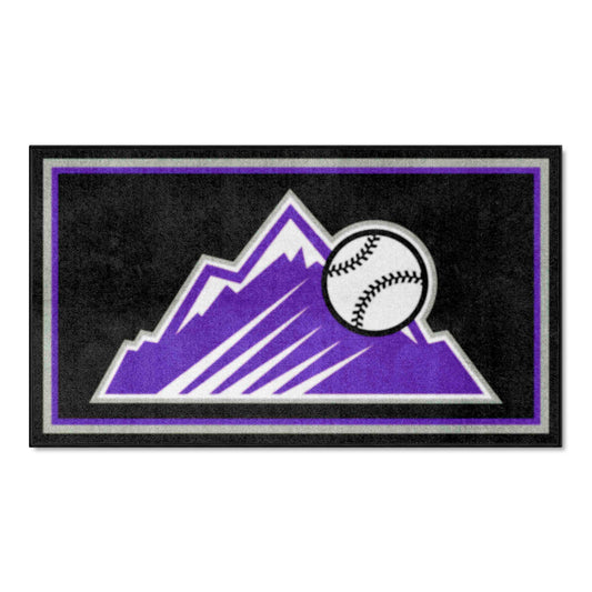 Colorado Rockies 3ft. x 5ft. Plush Area Rug - Colorado Rockies