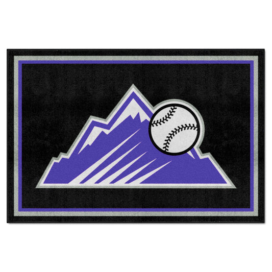 Colorado Rockies 5ft. x 8 ft. Plush Area Rug - Colorado Rockies