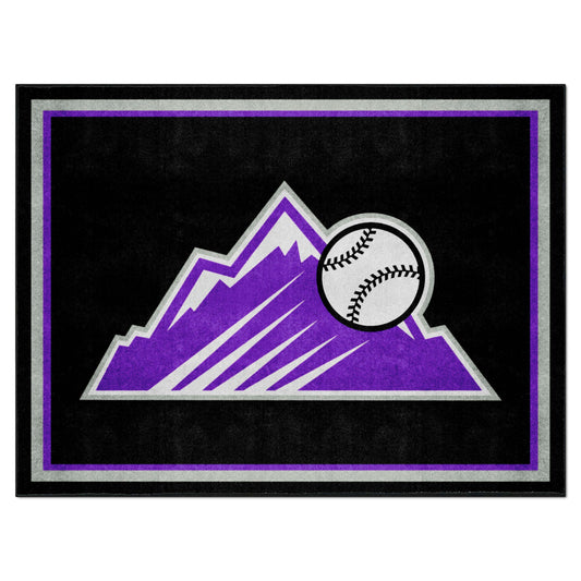 Colorado Rockies 8ft. x 10 ft. Plush Area Rug - Colorado Rockies