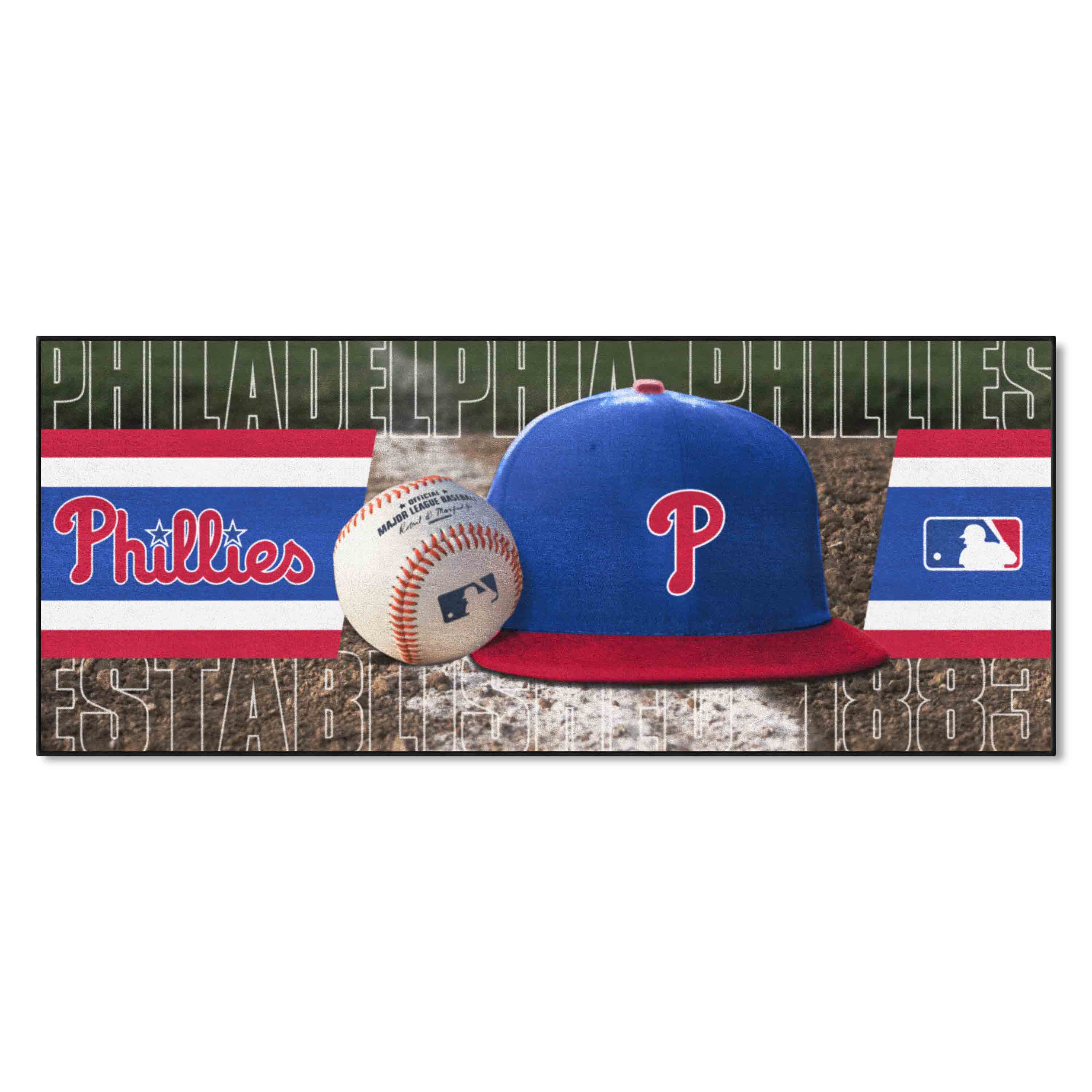 Philadelphia Phillies Baseball Runner Rug - 30in. x 72in.