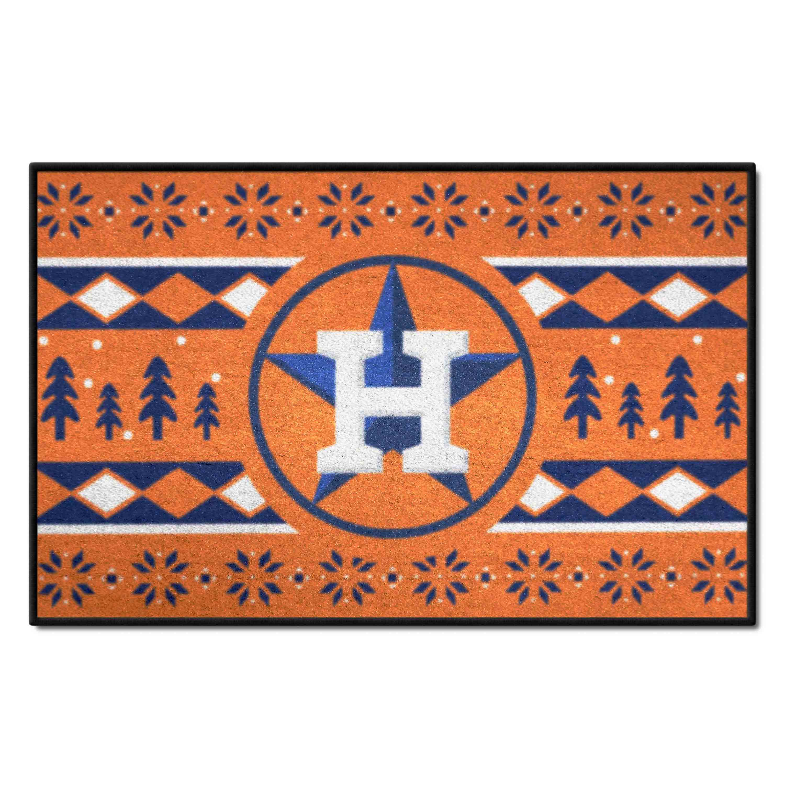 Houston Astros Holiday Sweater Starter Mat Accent Rug - 19in. x 30in.