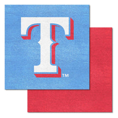 Texas Rangers Light Blue & Red Team Carpet Tiles - 45 Sq Ft.