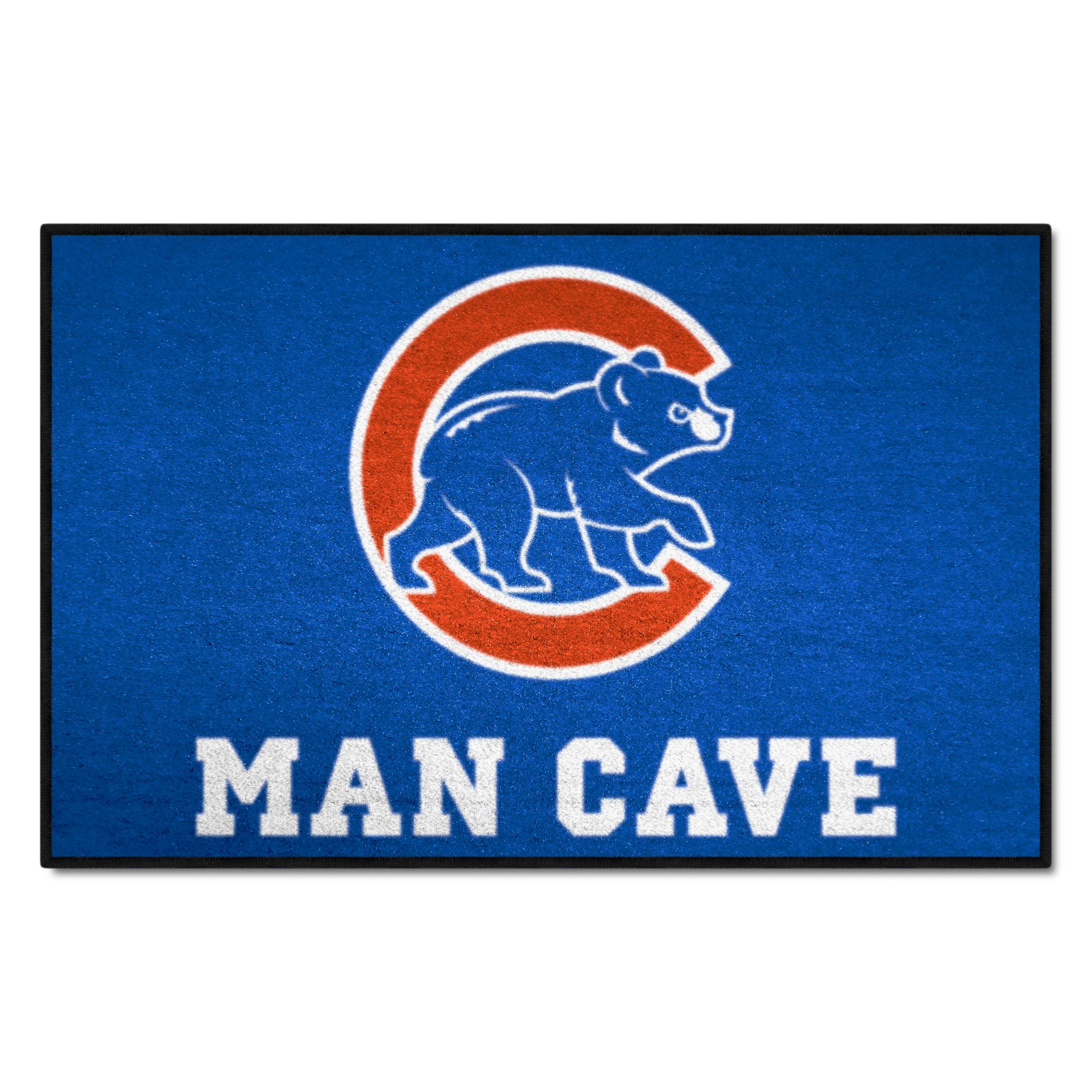 Chicago Cubs Man Cave Starter Mat Accent Rug - 19in. x 30in. - Chicago Cubs